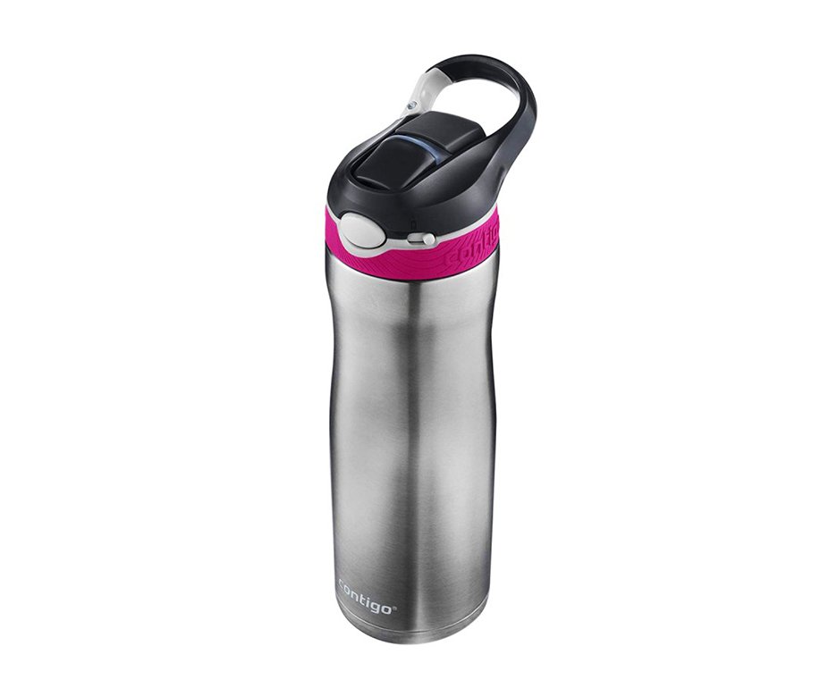 Squeeze Contigo Autospout Ashland Chill Aço Inox 591ml Rosa Berry