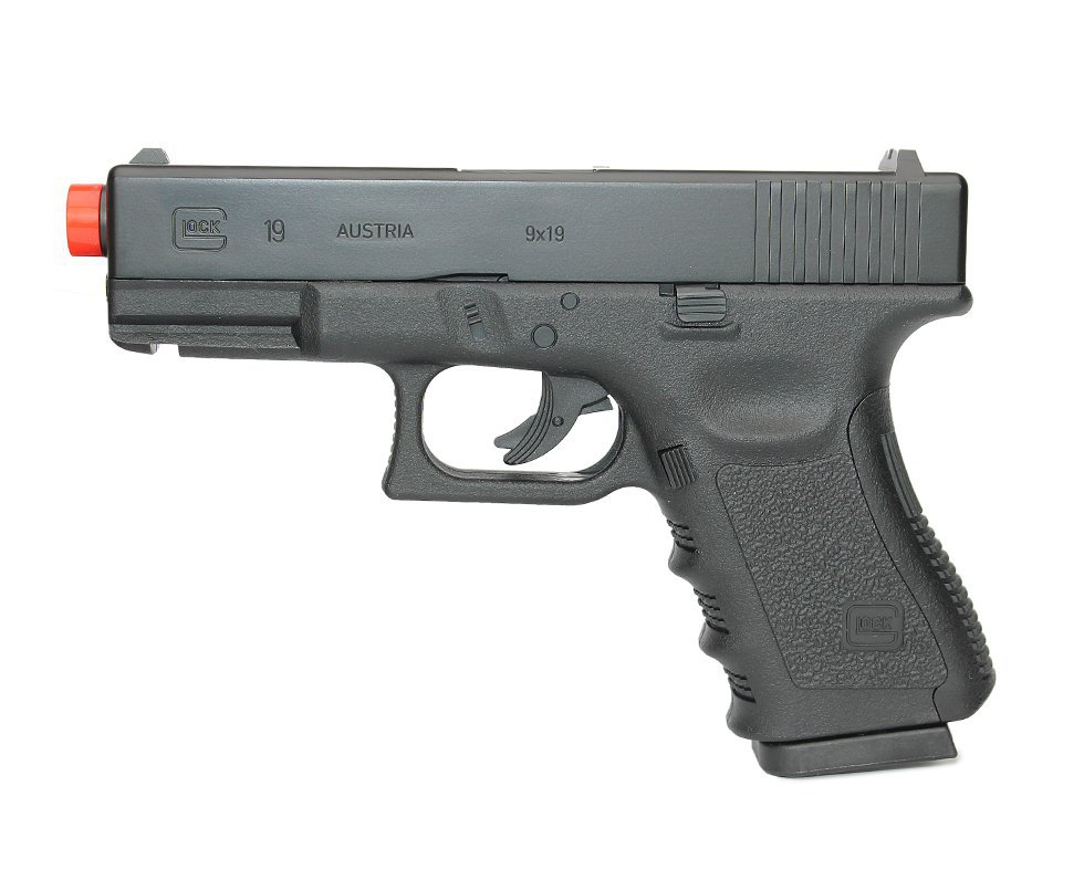 Pistola De Airsoft Gas Co2 Glock G19 Slide Metal Oficial Cal 6mm