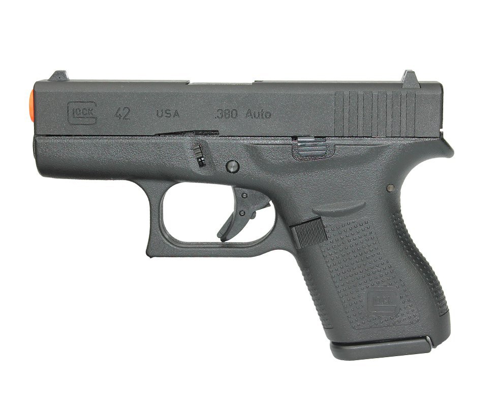 Pistola De Airsoft Gas Gbb Glock G42 Com Blowback Oficial Cal 6mm