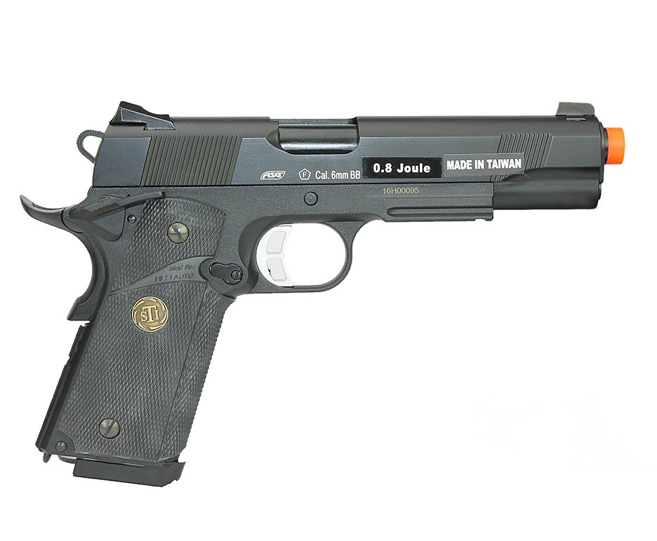 Pistola De Airsoft Gbb Asg Sti Tac Master Slide Metal Blowback 6mm