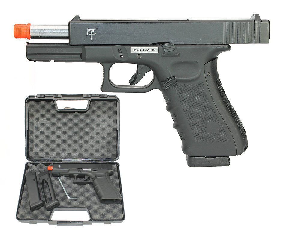 Pistola De Airsoft Co2 E Gbb Saigo Glock G17 Blowback Sg Delta Tactisc Akira 6mm