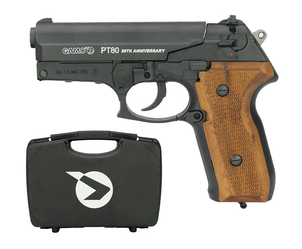 Pistola De Pressão Co2 Gamo Pt-80 20th Anniversary 4,5mm