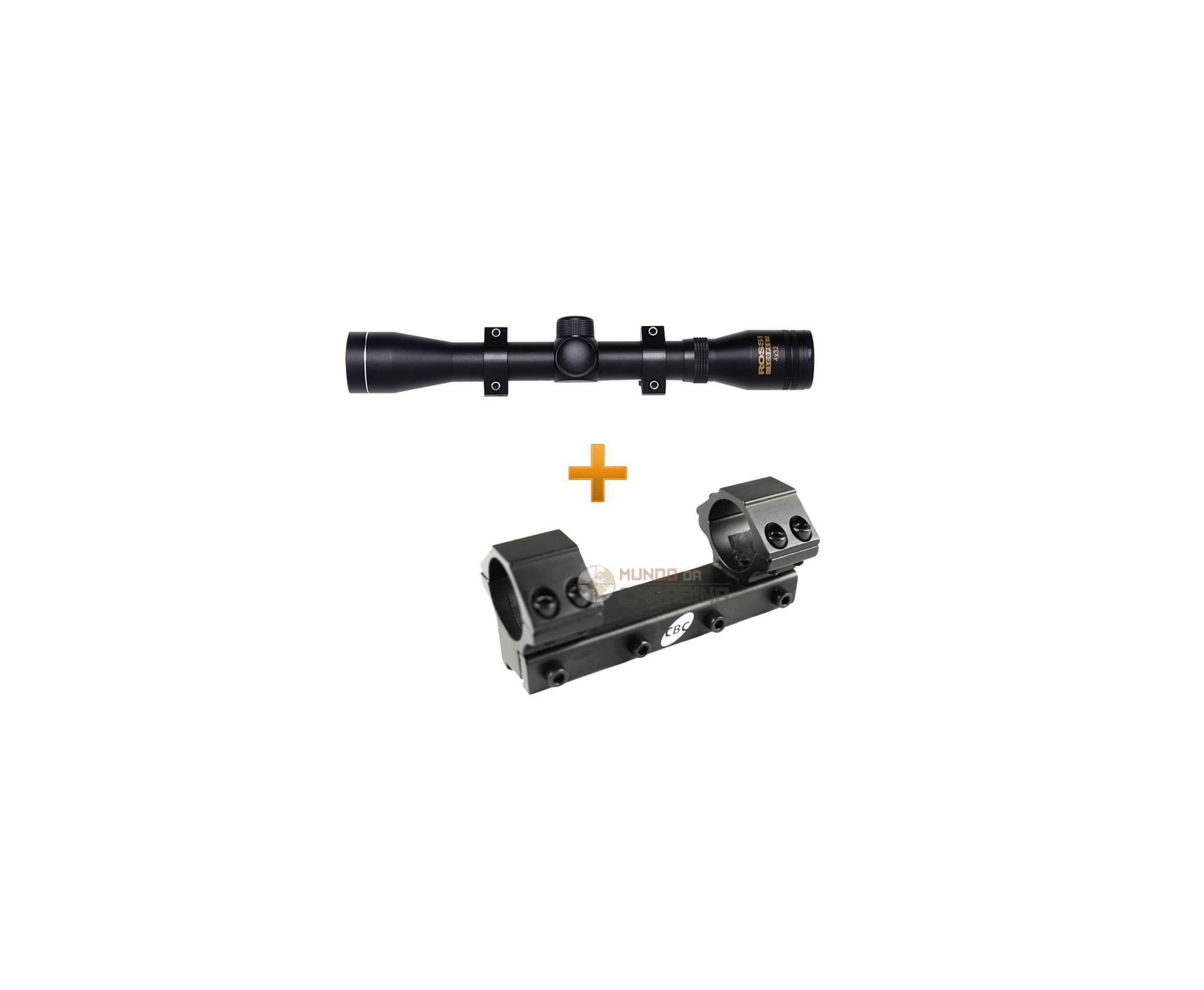 Luneta Rossi 4x32 + Mount único - 11mm