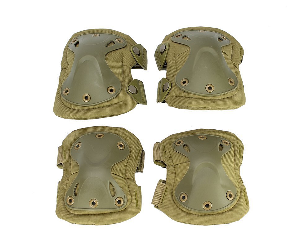 Kit Joelheira/cotoveleira Qgk Heavy Armour 4 Peças - Tan
