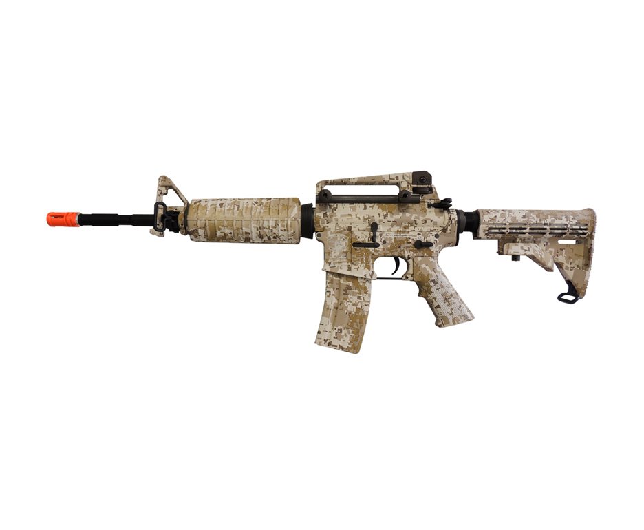 Rifle De Airsoft Navy Seals M4a1 Camuflado Desert Full Metal Cal 6.0mm Bivolt - King Arms