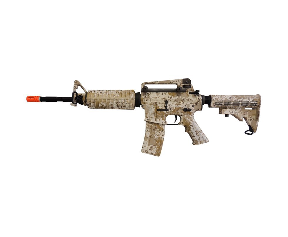 Rifle De Airsoft Navy Seals M4a1 Camuflado Desert Full Metal Cal 6.0mm Bivolt - King Arms