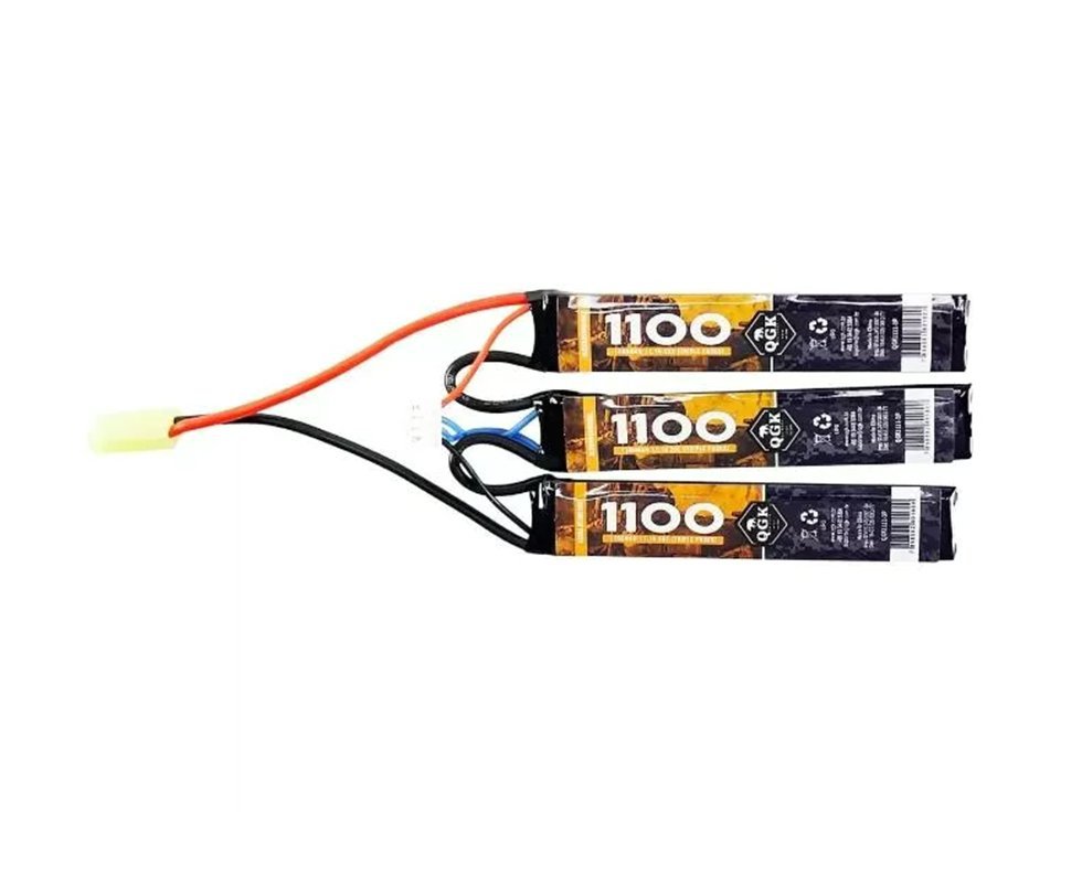 Bateria Lipo Recarregável Qgk 11.1v 1100mah 3 Pack