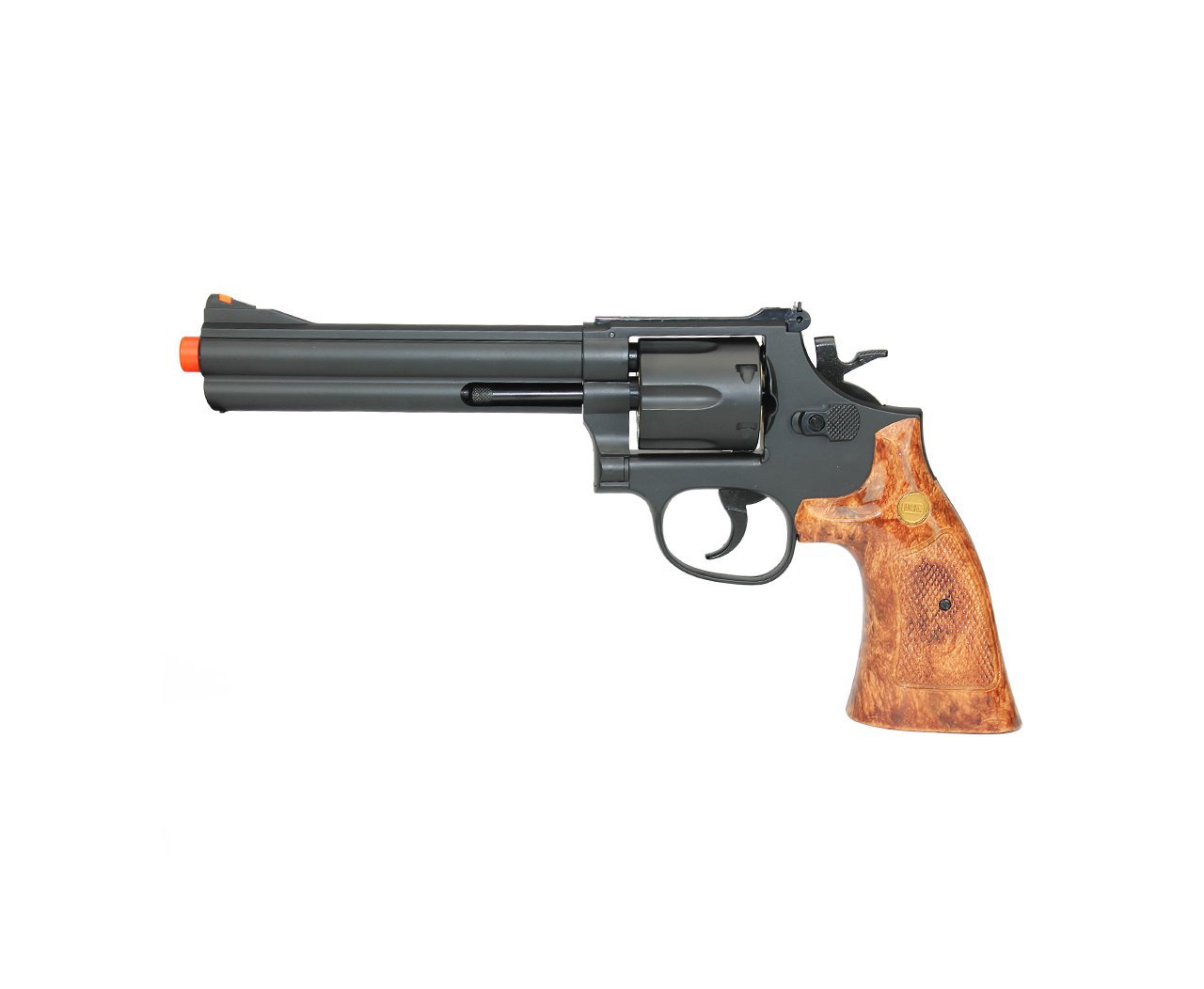 M586 Revilver Airsoft Revólver Airsoft Green Gas Gbb M-586 6t Black Ug135b 6,0 + 1 Refil Gbb ...