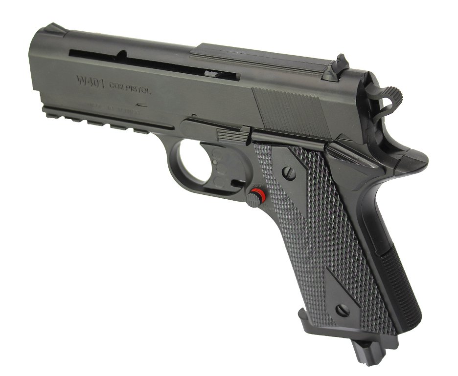 Pistola De Pressão Co2 Wingun W401 Polímero 4,5mm Rossi