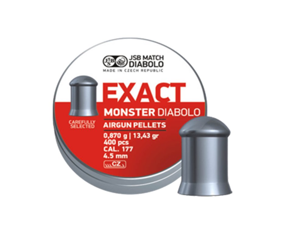 Chumbinho Exact Monster Cal 4,5mm - Com 400 Unidades - Jsb