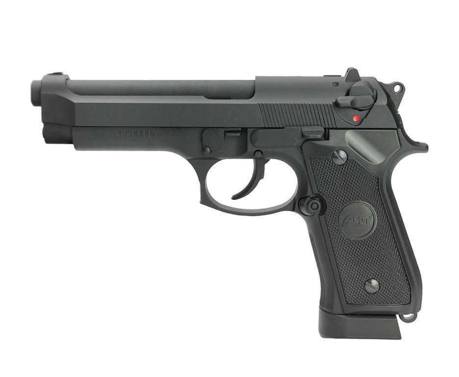 Pistola Pressão Co2 Full Metal Asg Bereta X9 Classic Blowback 4,5 + Co2 12g + Esferas Aço