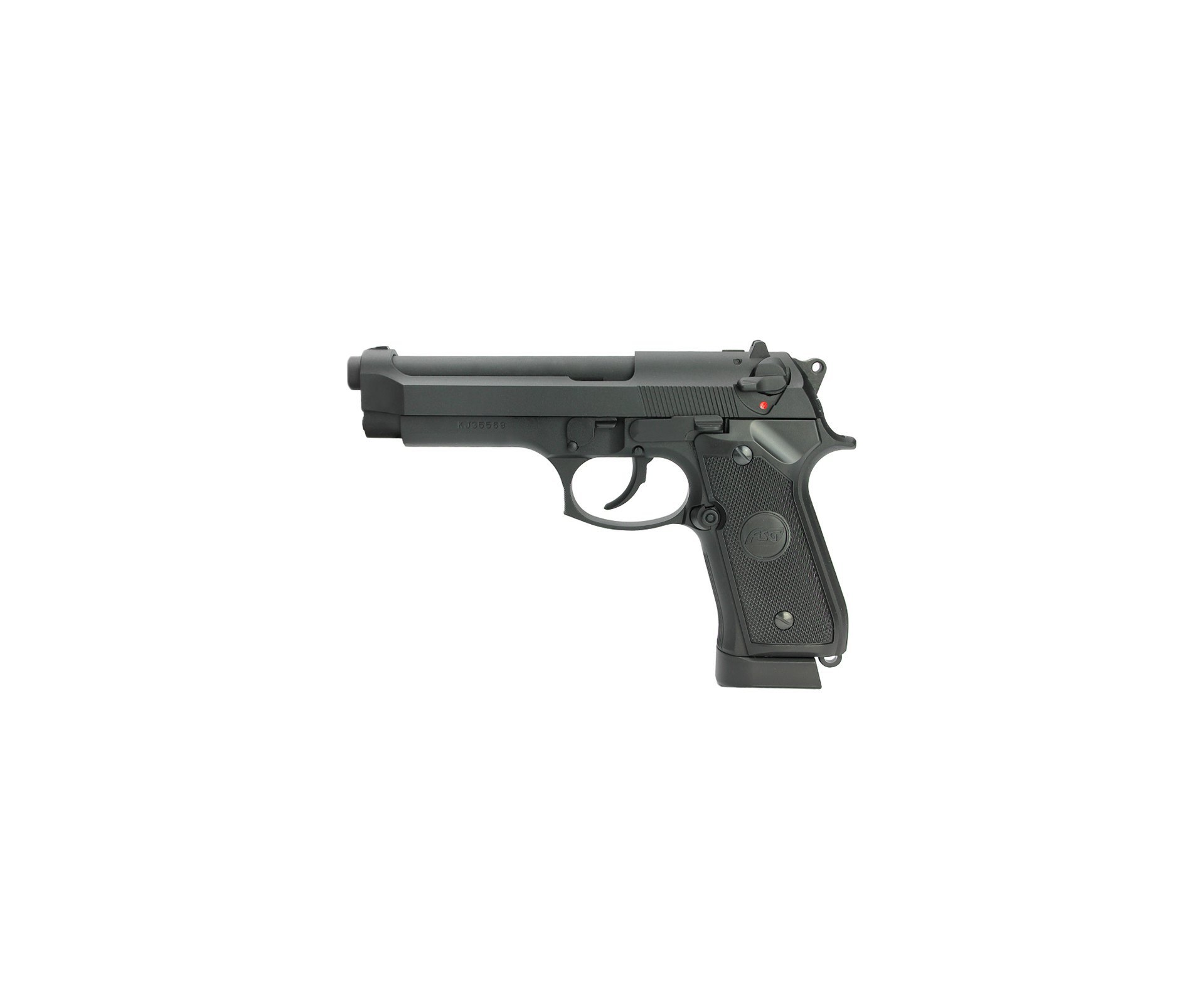 Pistola Pressão Co2 Full Metal Asg Bereta X9 Classic Blowback 4,5 + Co2 12g + Esferas Aço