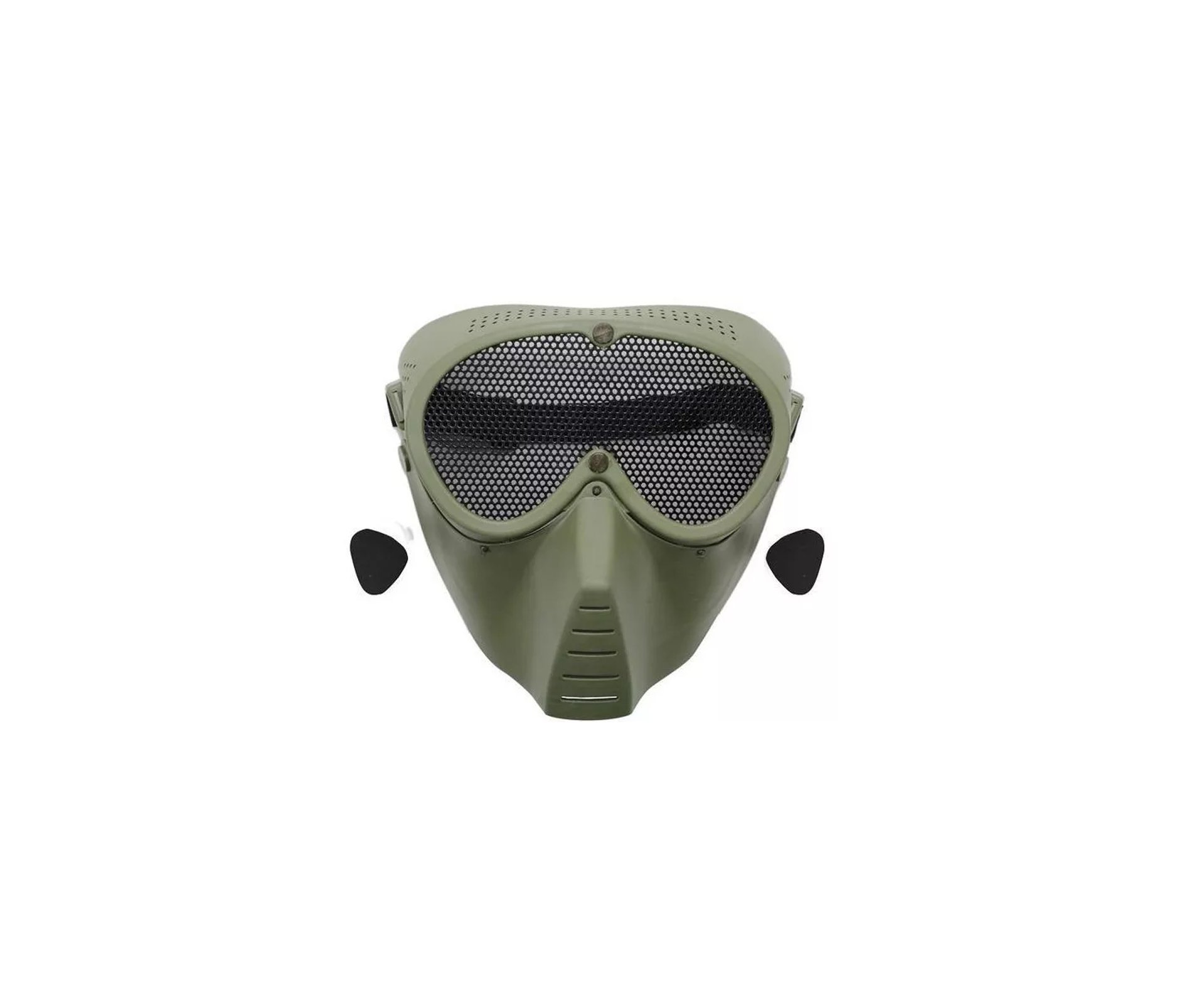 Mascara Segurança Para Airsoft Face Total  Steel Verde - Quick Shot