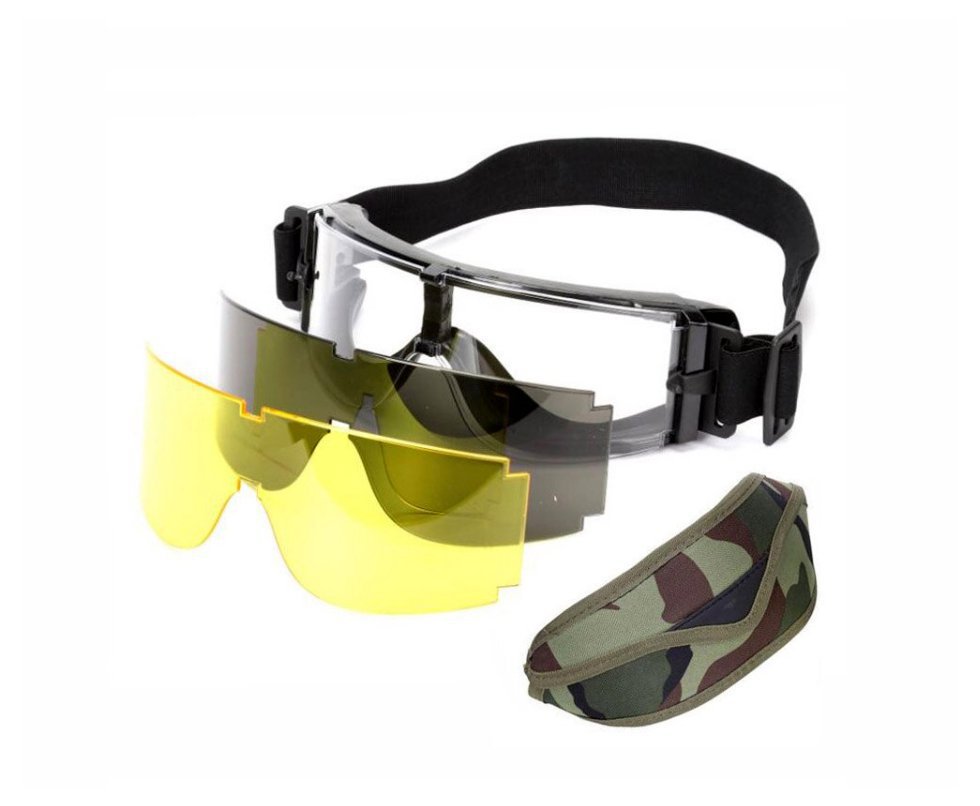 óculos De Segurança Airsoft E Tiro Esportivo X800 3 Lentes Usmc