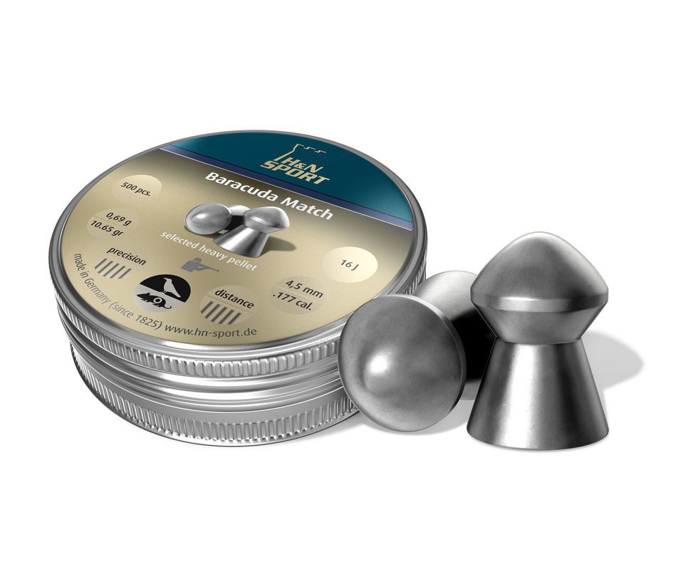 Chumbinho Baracuda Match Calibre 4,5 Mm - 500 Unidades - H&n