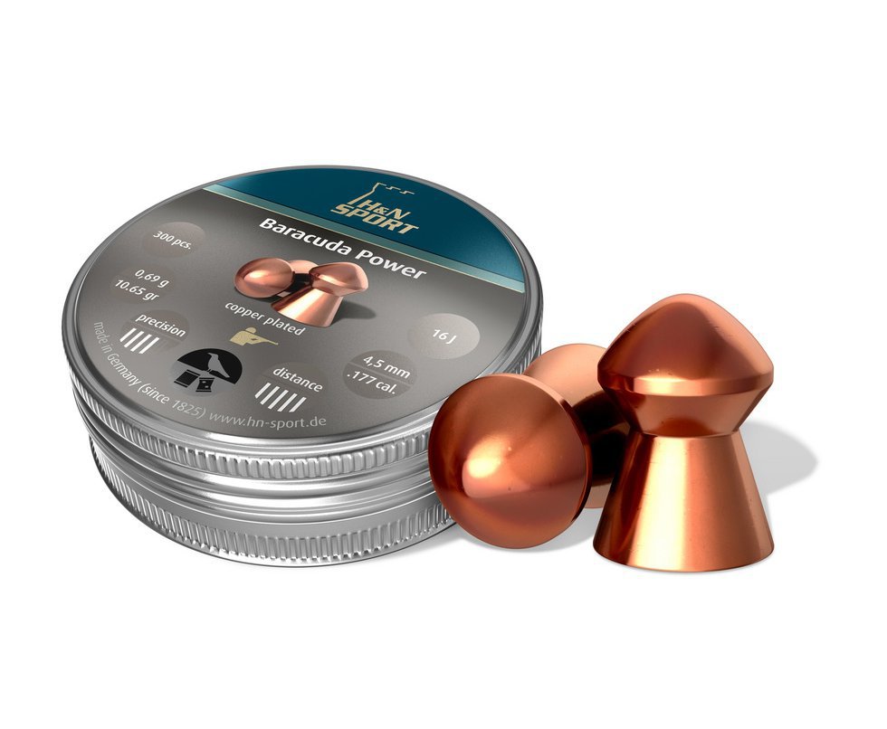 Chumbinho Baracuda Power Calibre 4,5 Mm - 300 Unidades - H&n