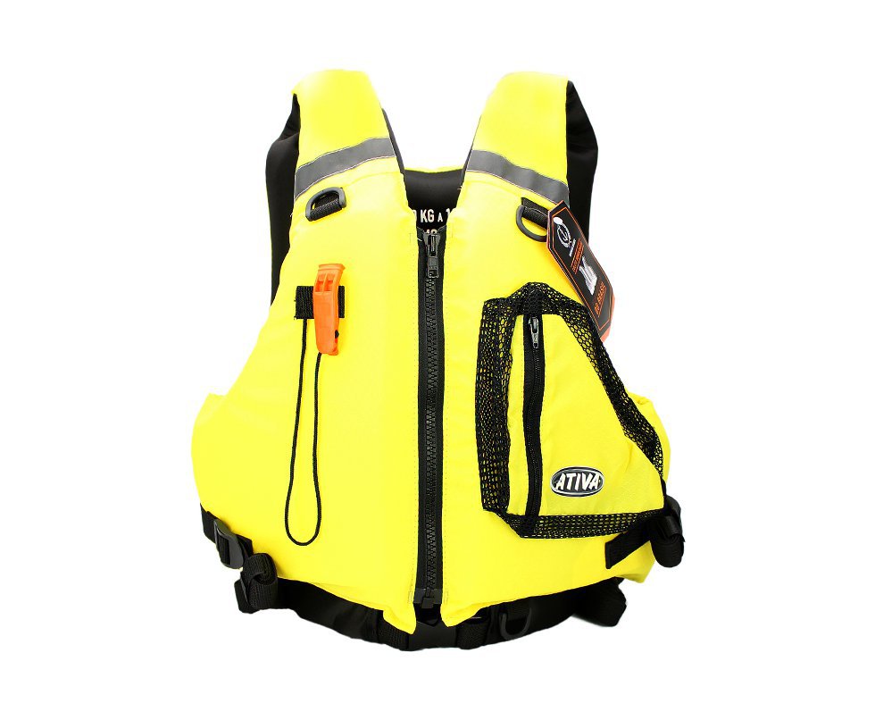 Colete Nautico Ativa Caiaque Homologado - Amarelo - Ativa