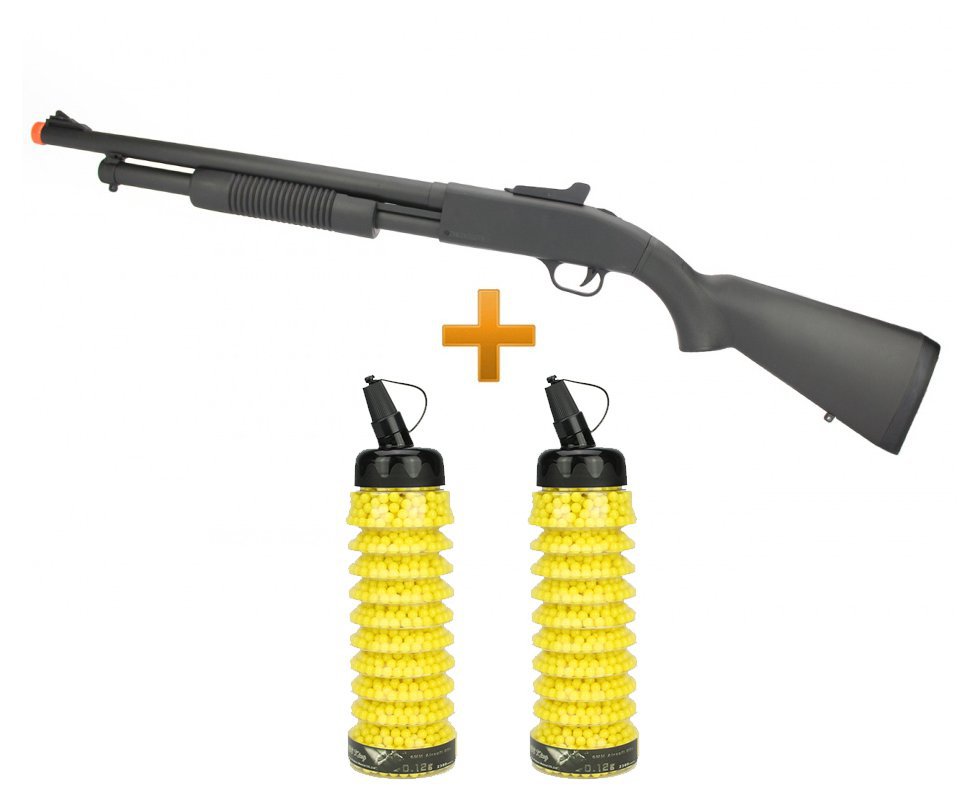 Shotgun / Escopeta De Airsoft Zm61a Cyma Spring Cal 6.0mm + 4600bbs