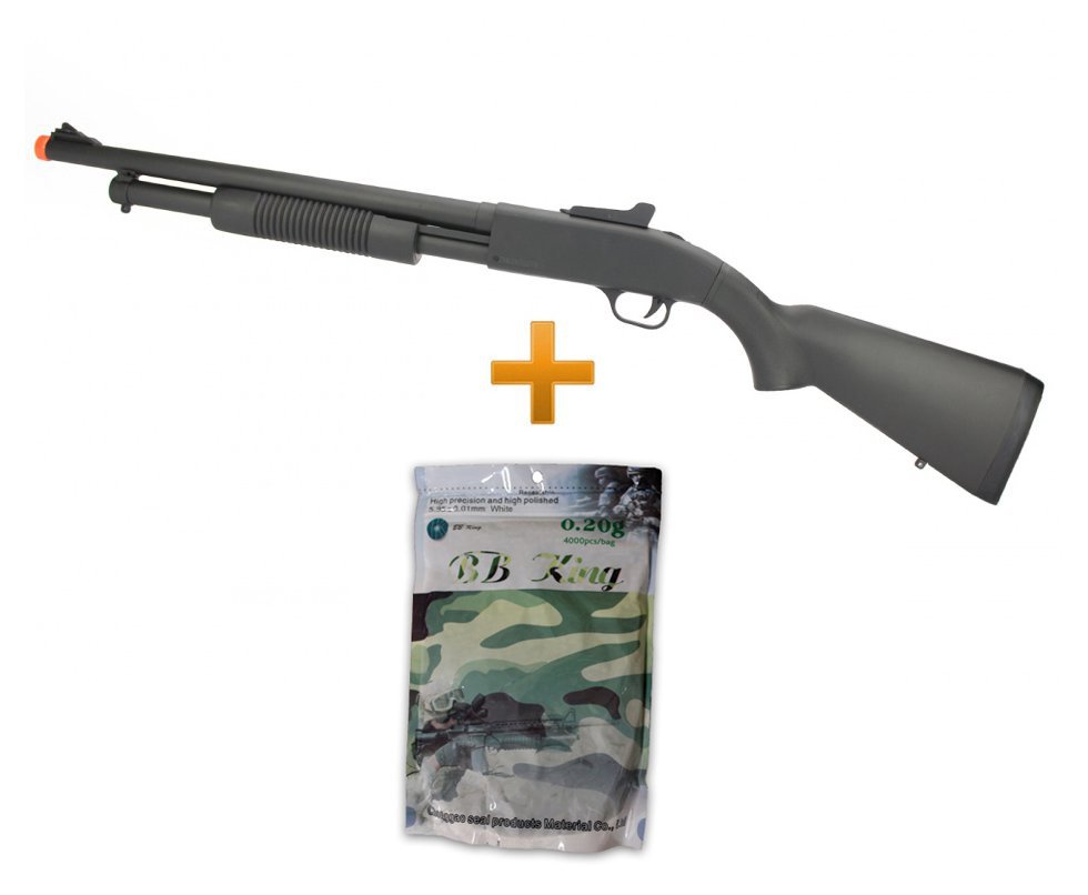 Shotgun / Escopeta De Airsoft Zm61a Cyma Spring Cal 6.0mm + 4000bbs 0,20g