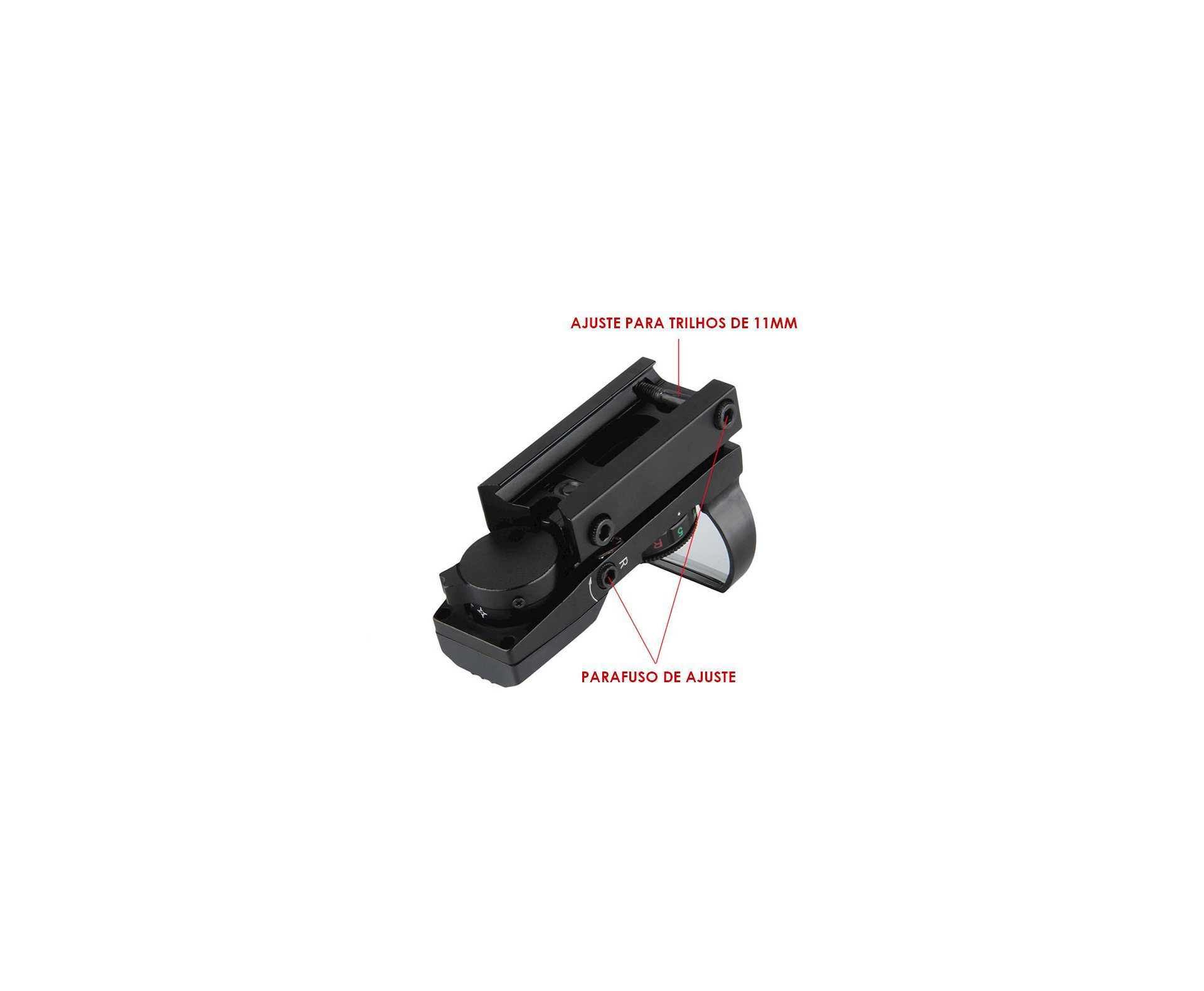 Red Dot 1x22x32 Trilho 11mm Impermeável E Anti-choque Quickshot