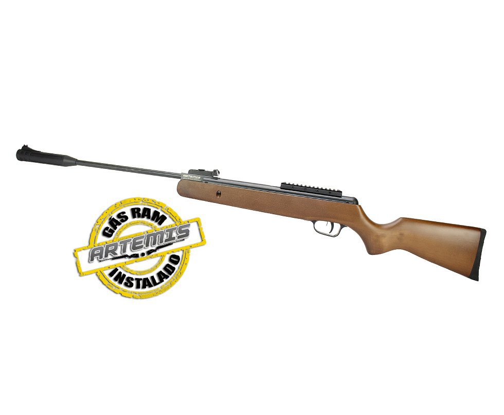 Carabina De Pressão Black Hawk Wood Edition Gas Ram 70kg 4.5mm Artemis