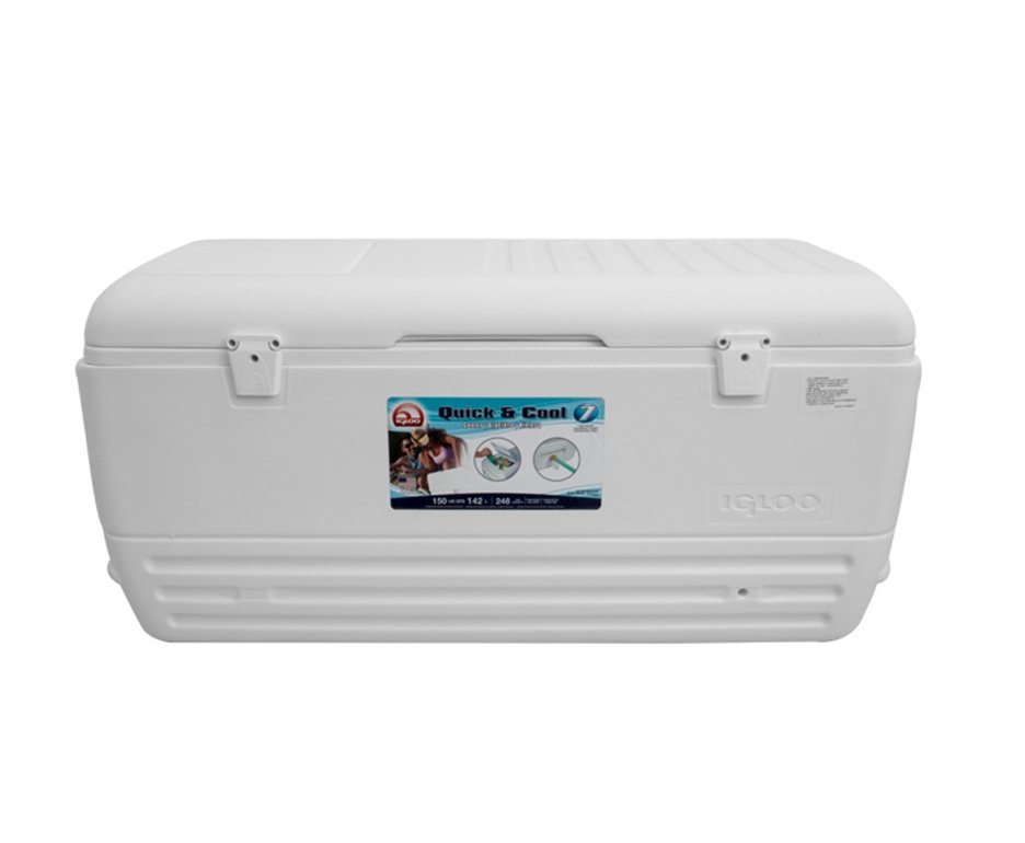 Caixa Térmica Mariner Igloo Usa 150qt 142l Quick E Cool Branca