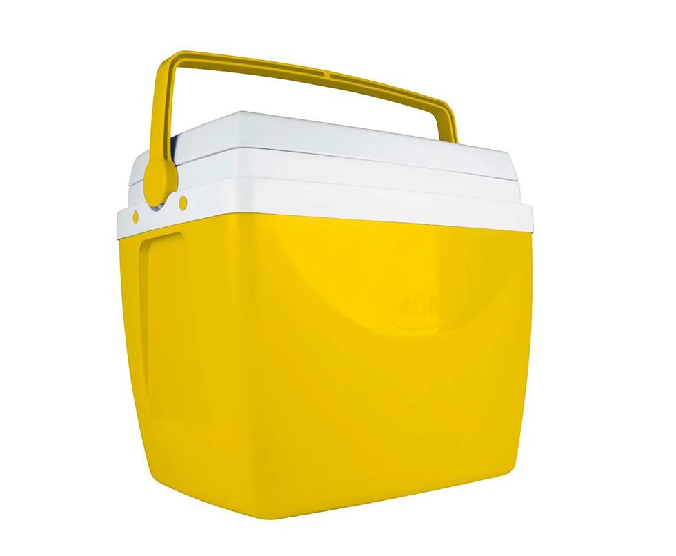 Caixa Térmica Mor Glacial 34 Litros 100% Virgem Amarela 25108165