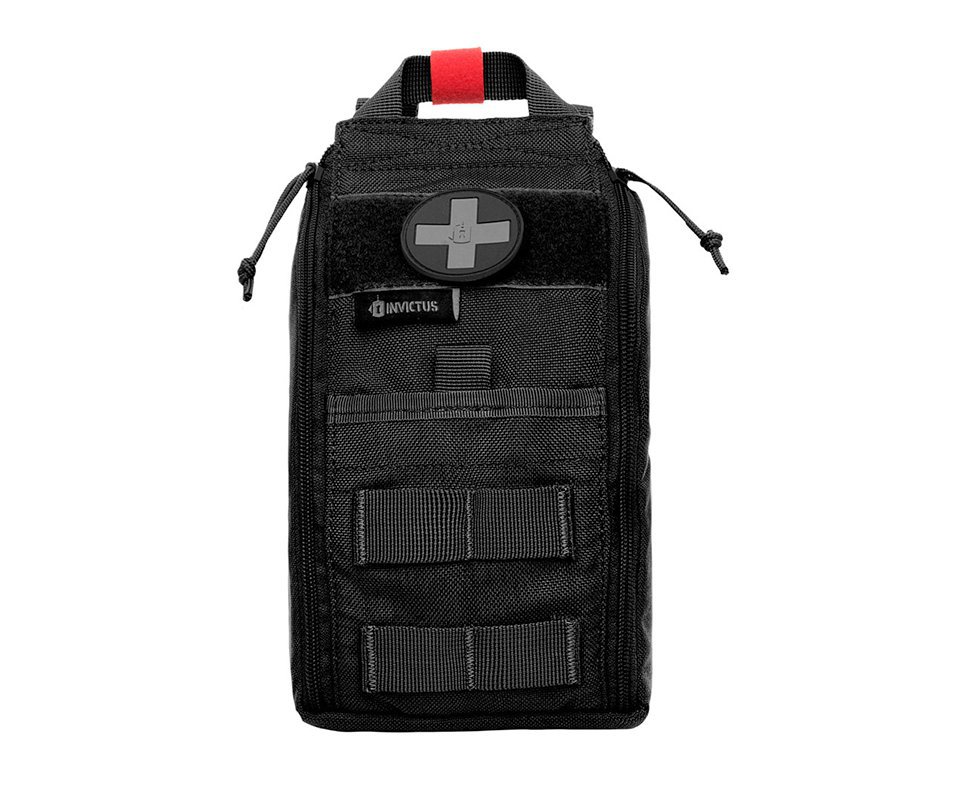 Bolso Medico Preto Sistema Molle - Invictus