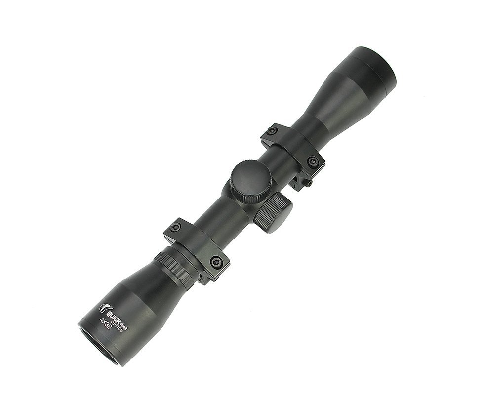 Luneta 4x32 Mount Alto Para Trilho 22mm - Quickshot