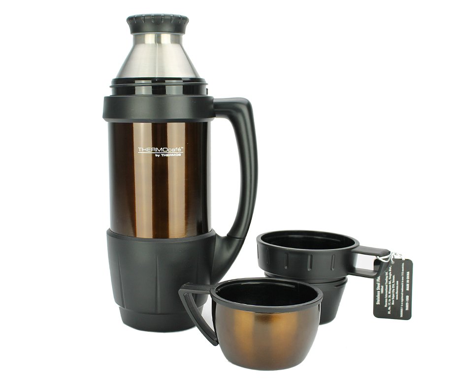 Garrafa Térmica Thermos Alasca 1 Litro Bronze Com Alça