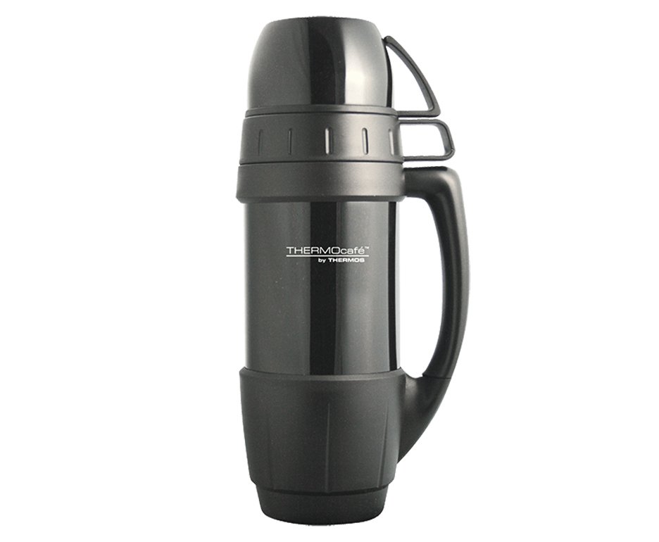 Garrafa Térmica Thermos Alasca 1 Litro Preta Com Alça