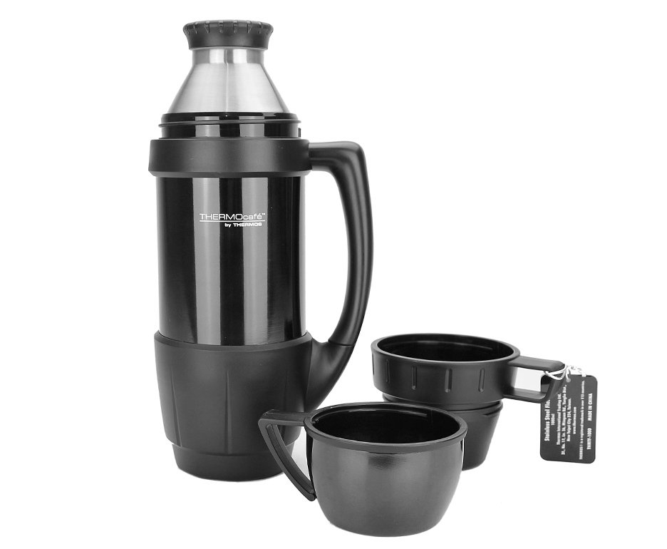 Garrafa Térmica Thermos Alasca 1 Litro Preta Com Alça