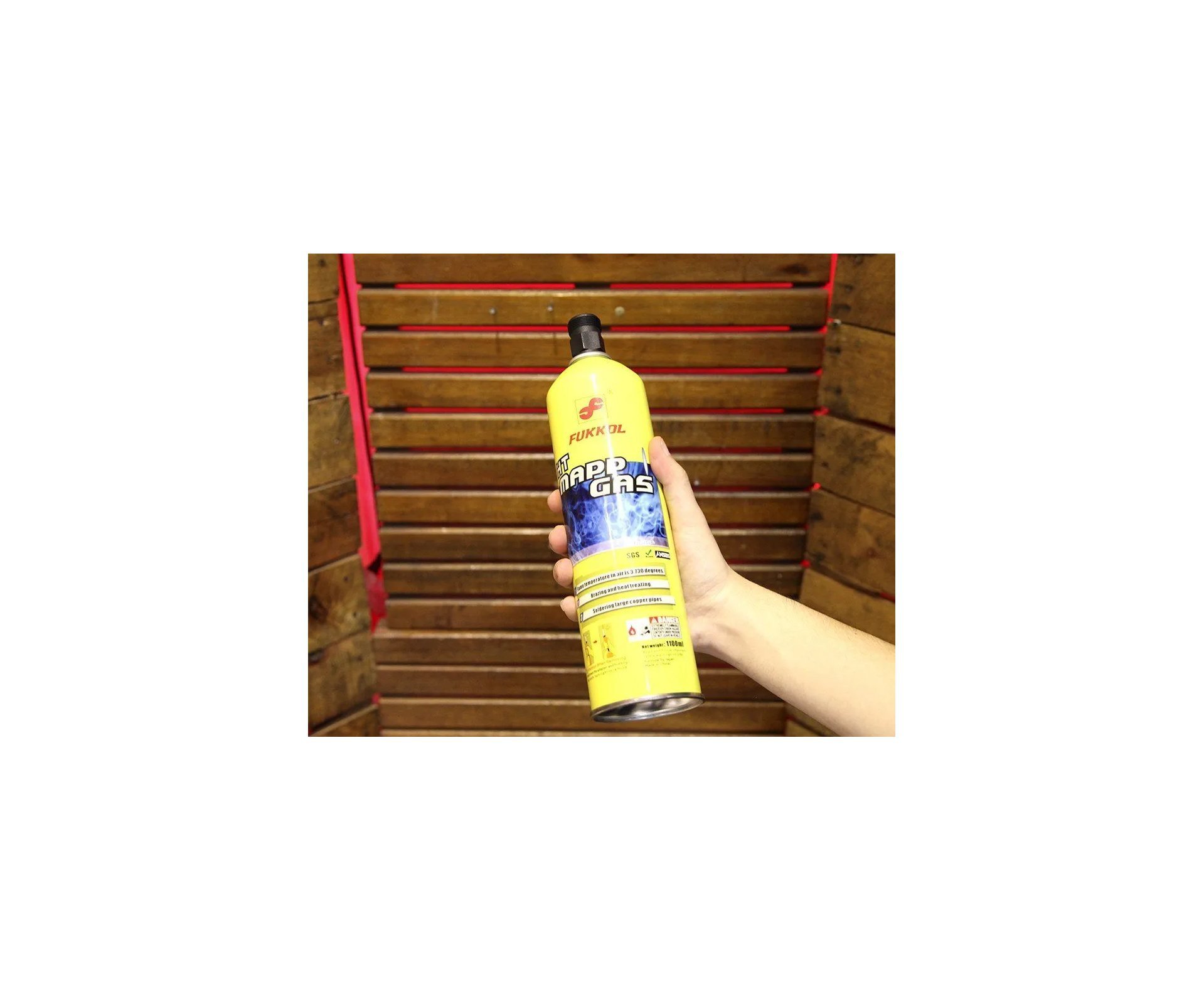 Cilindro De Gás Ht Mapp Para Soldas Com Maçarico Portatil