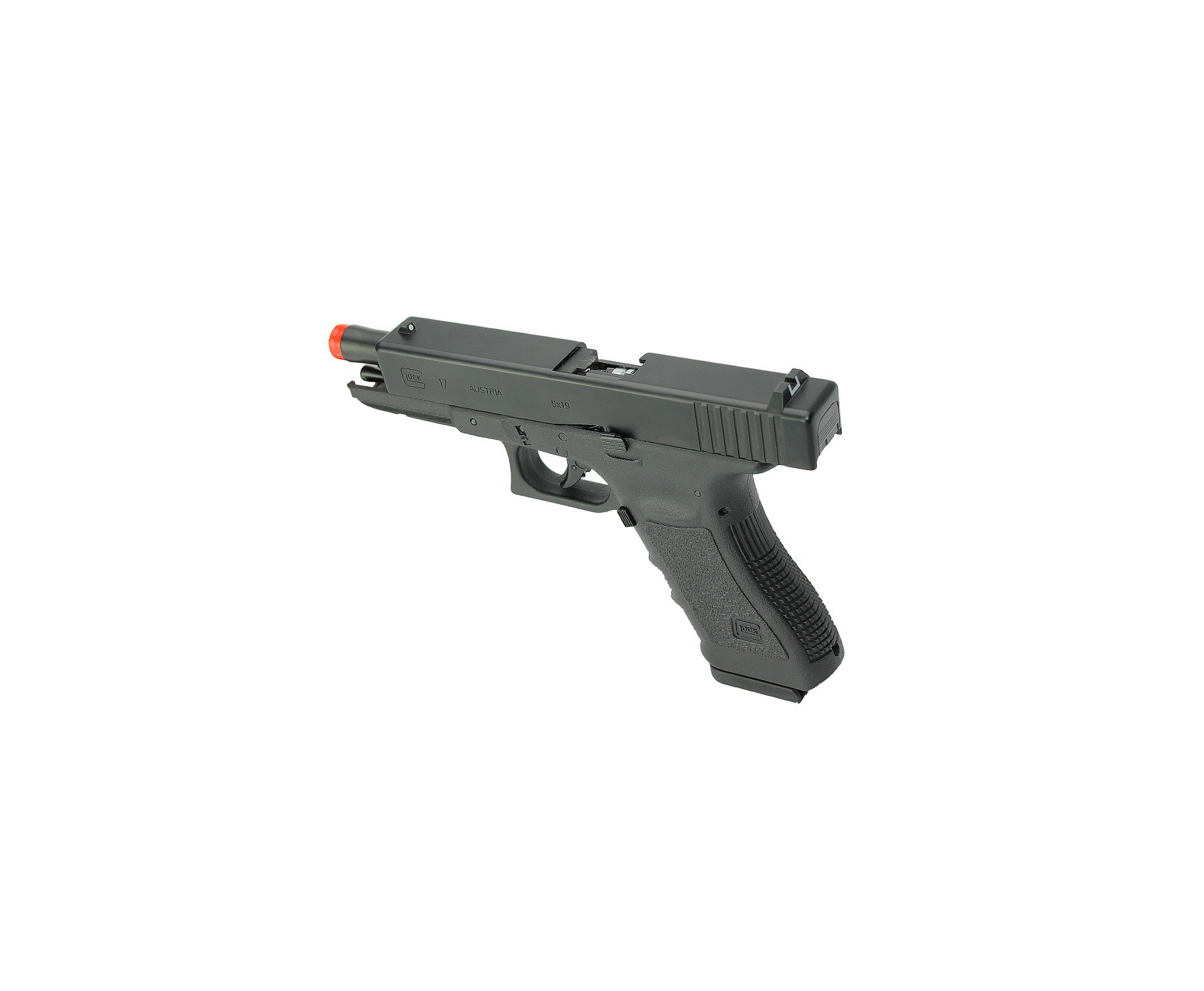 Pistola De Airsoft Gas Co2 Glock G17 Slide Metal Blowback 6mm