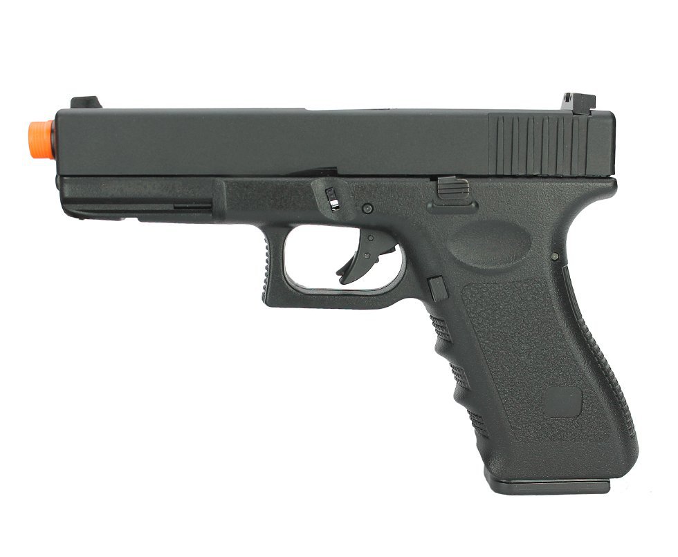 Pistola De Airsoft Gas Gbb G18 Blowback Com Slide Metal 6mm + Case - Hfc
