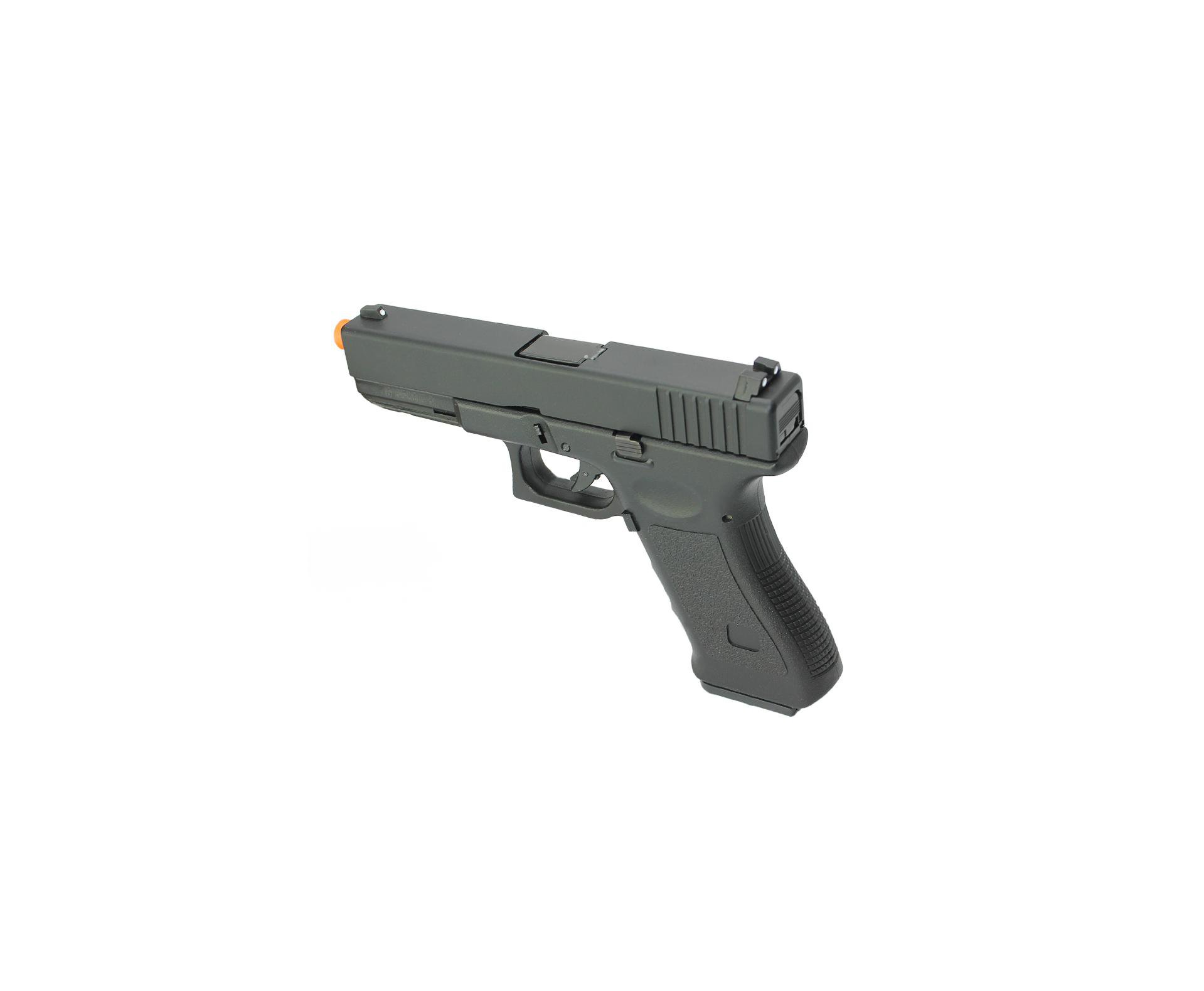 Pistola De Airsoft Gas Gbb G18 Blowback Com Slide Metal 6mm + Case - Hfc