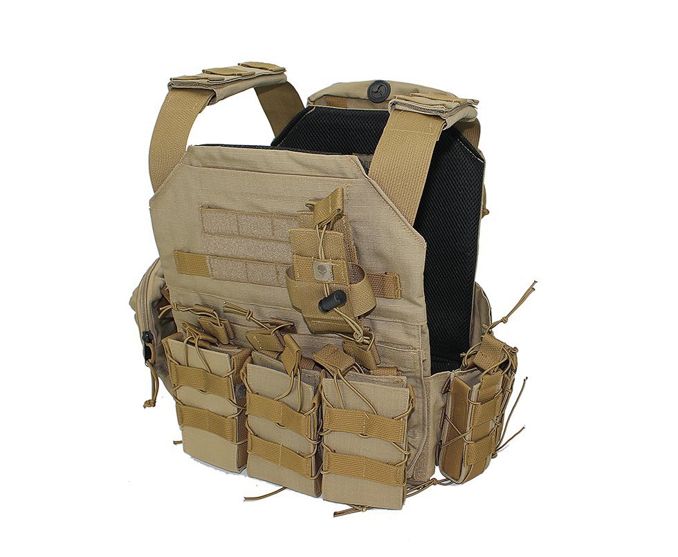 Colete Modular Plate Gear Coyote - Tamanho único - Bravo
