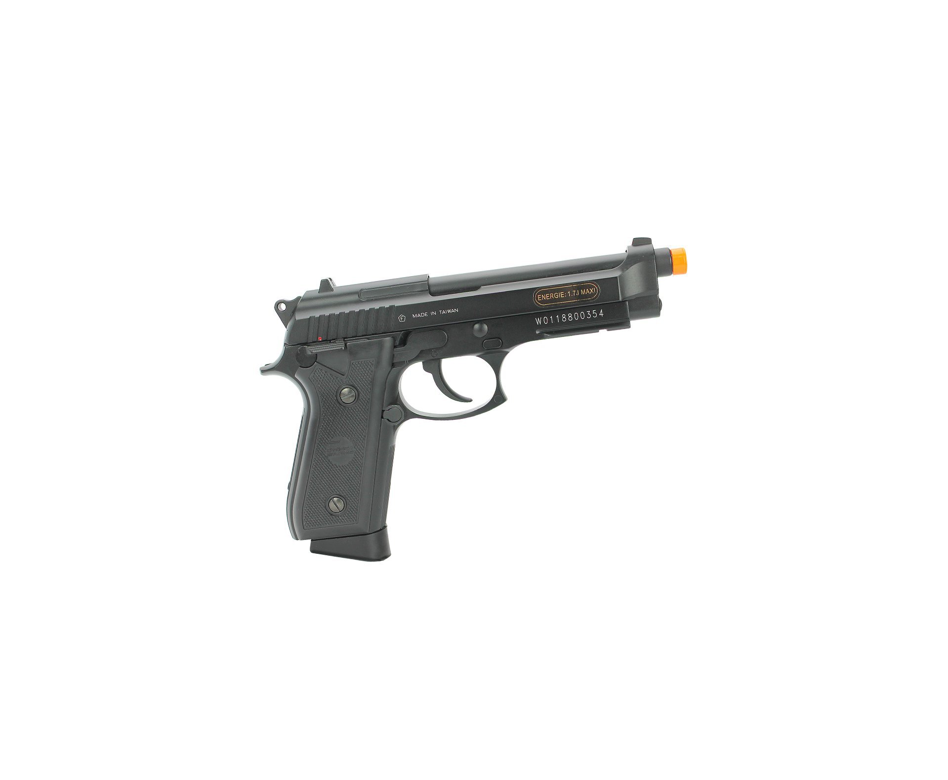 Pistola De Pressão Gás Co2 Sa P92 Full Metal Blowback 4,5mm - Swiss Arms