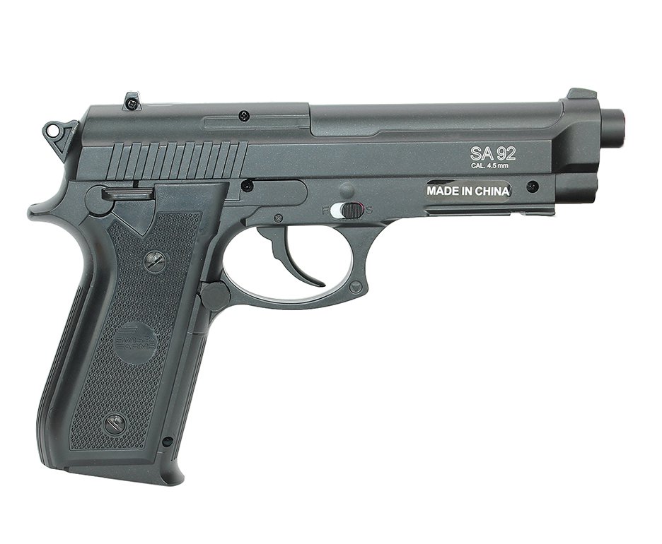 Pistola De Pressão Co2 Full Metal Sa Pt92 4,5mm - Swiss Arms