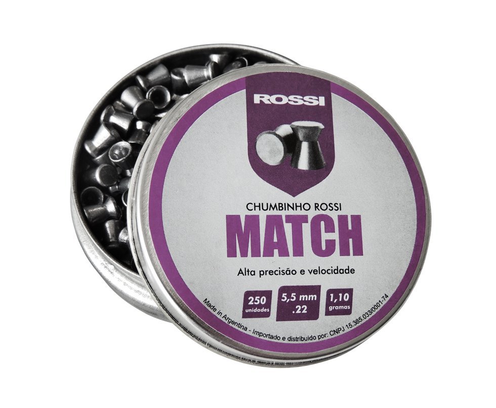 Chumbinho Match 250und Cal 5,5mm - Rossi
