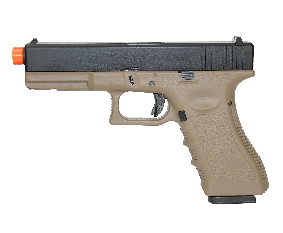 Pistola De Airsoft Gas Gbb Green Gas R17 GEN2 Tan Blowback 6mm Army Armament