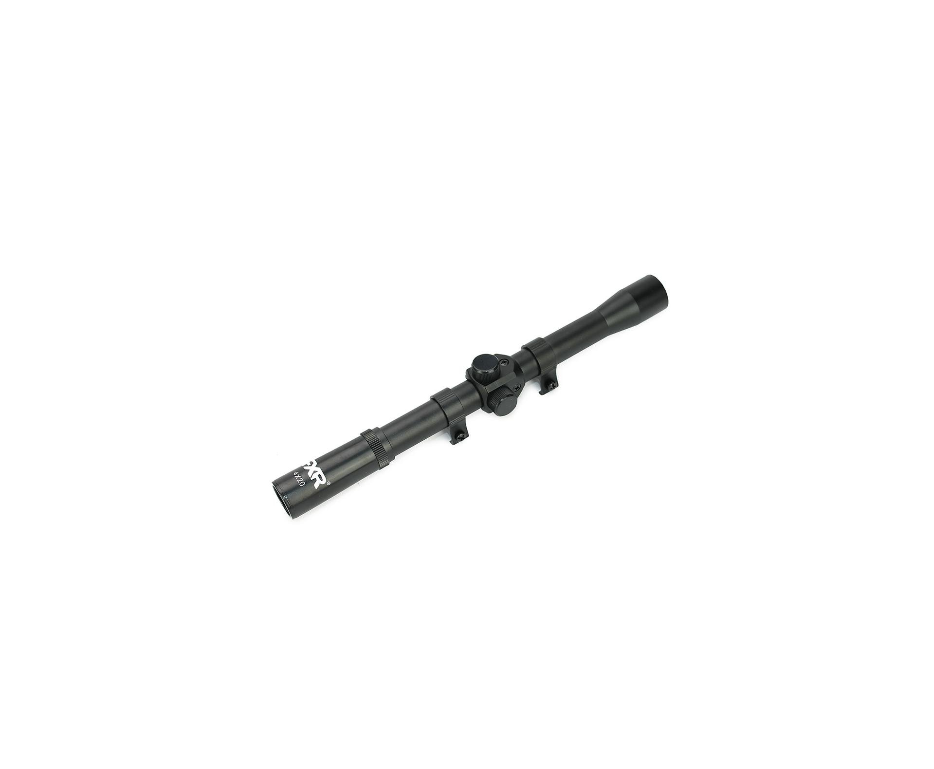 Luneta 4x20 Com Suporte Mount Para Trilhos 11mm - Fxr