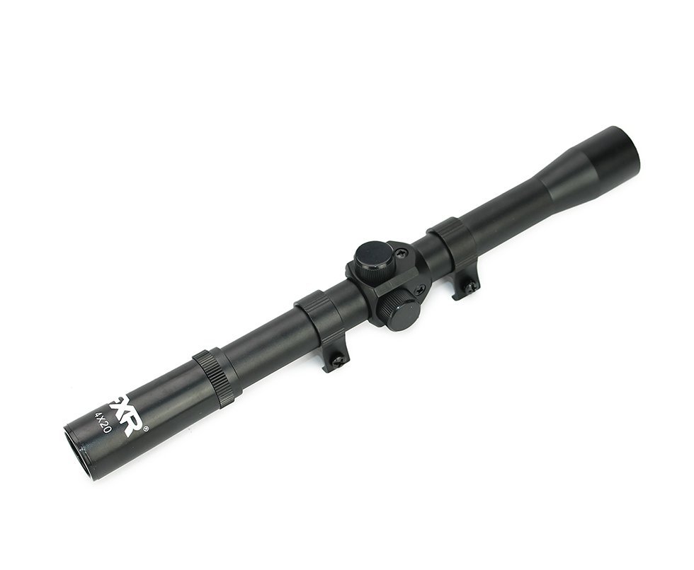 Luneta 4x20 Com Suporte Mount Para Trilhos 11mm - Fxr