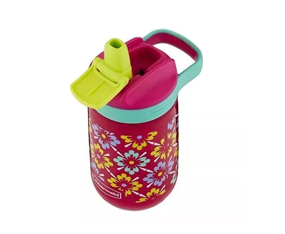Squeeze Contigo Infantil Leak Proof Rosa Dec Flores 414ml