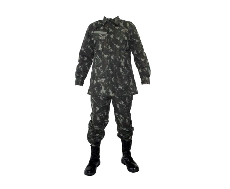 Farda Claupa Militar De Combate Camuflada Exército Brasileiro Rip-stop