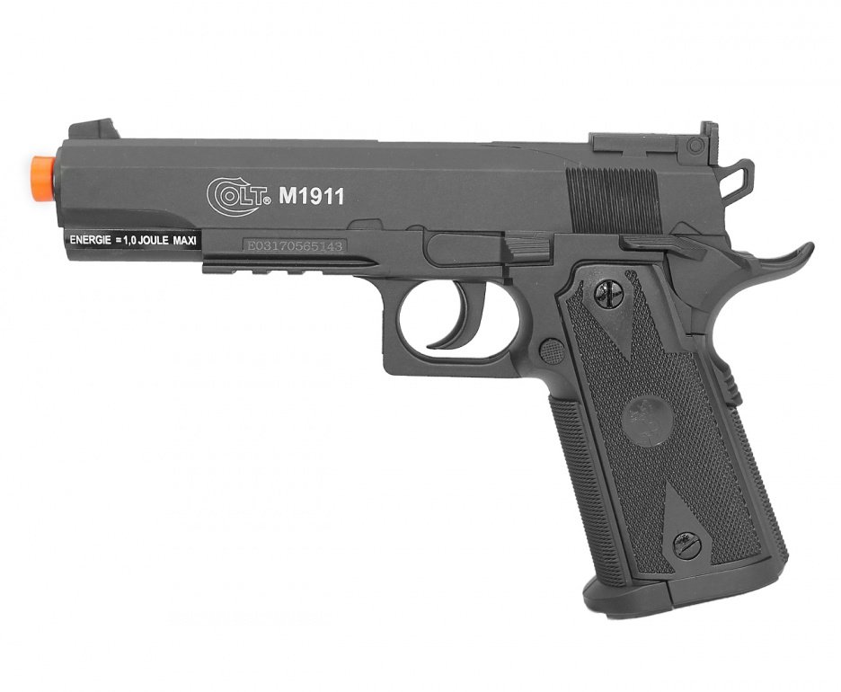 Pistola De Airsoft Co2 Colt 1911 6.0mm Cybergun + Maleta + Co2 + Bbs