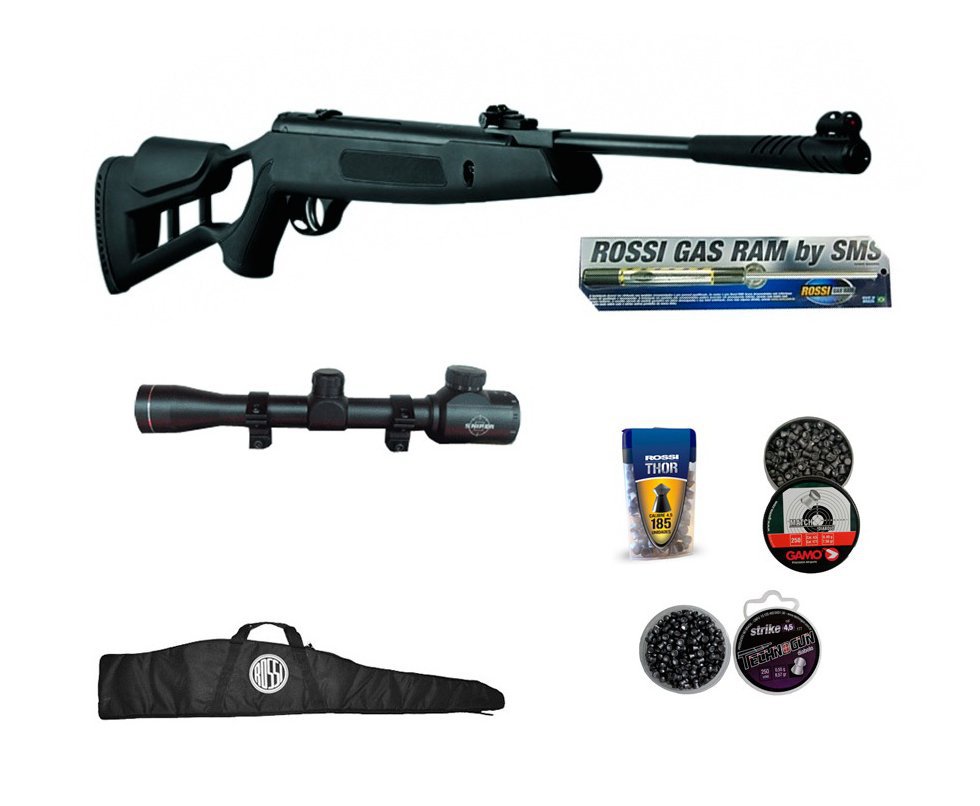 Carabina De Pressão Hatsan Striker Edge Cal 4.5 Pistão Pneumático 60kg + Luneta 4x32eg + Chumbinhos + Capa