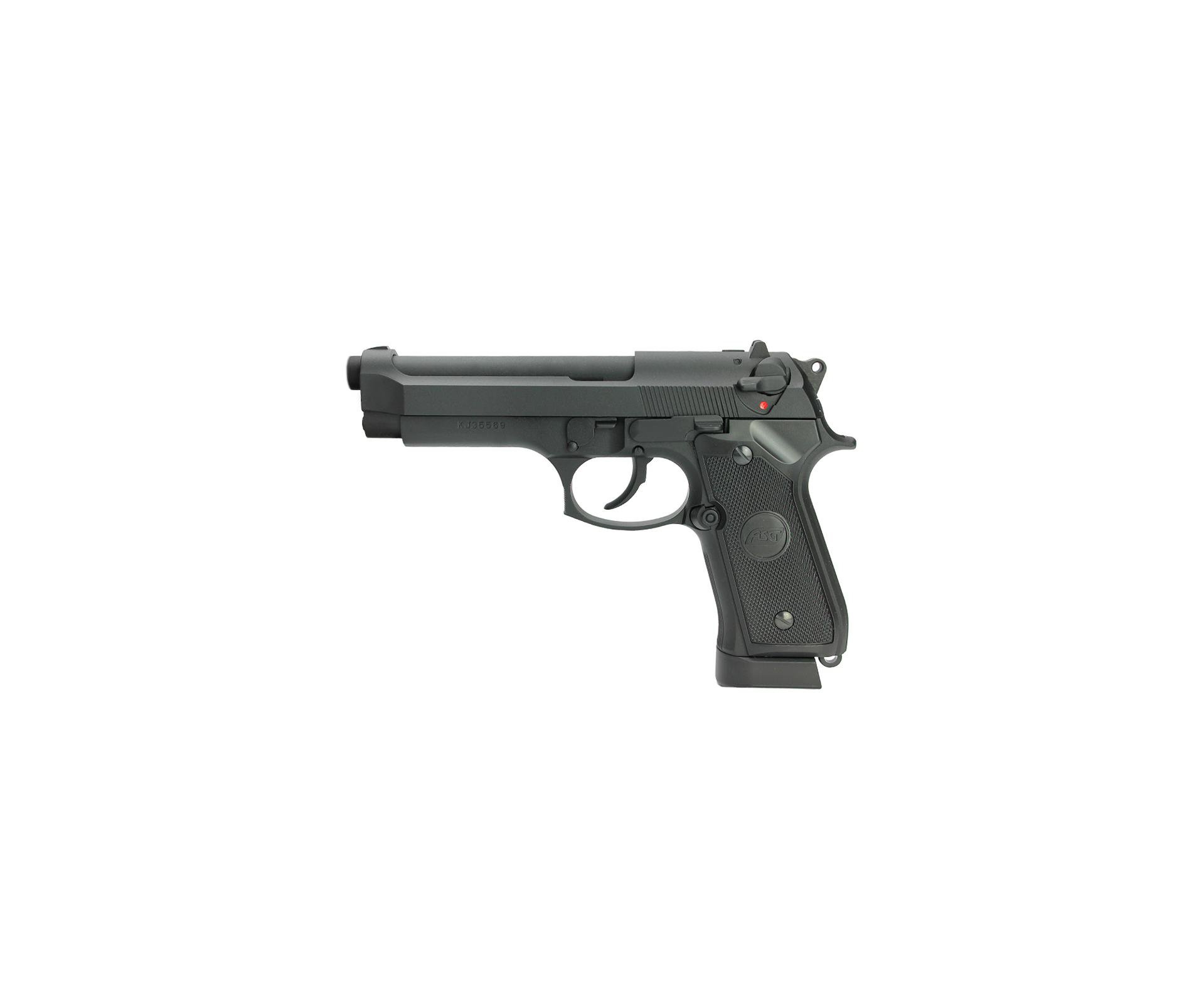 Pistola De Pressão Co2 Full Metal Asg Bereta X9 Classic Blowback 4,5mm + Maleta + Co2 + Bbs