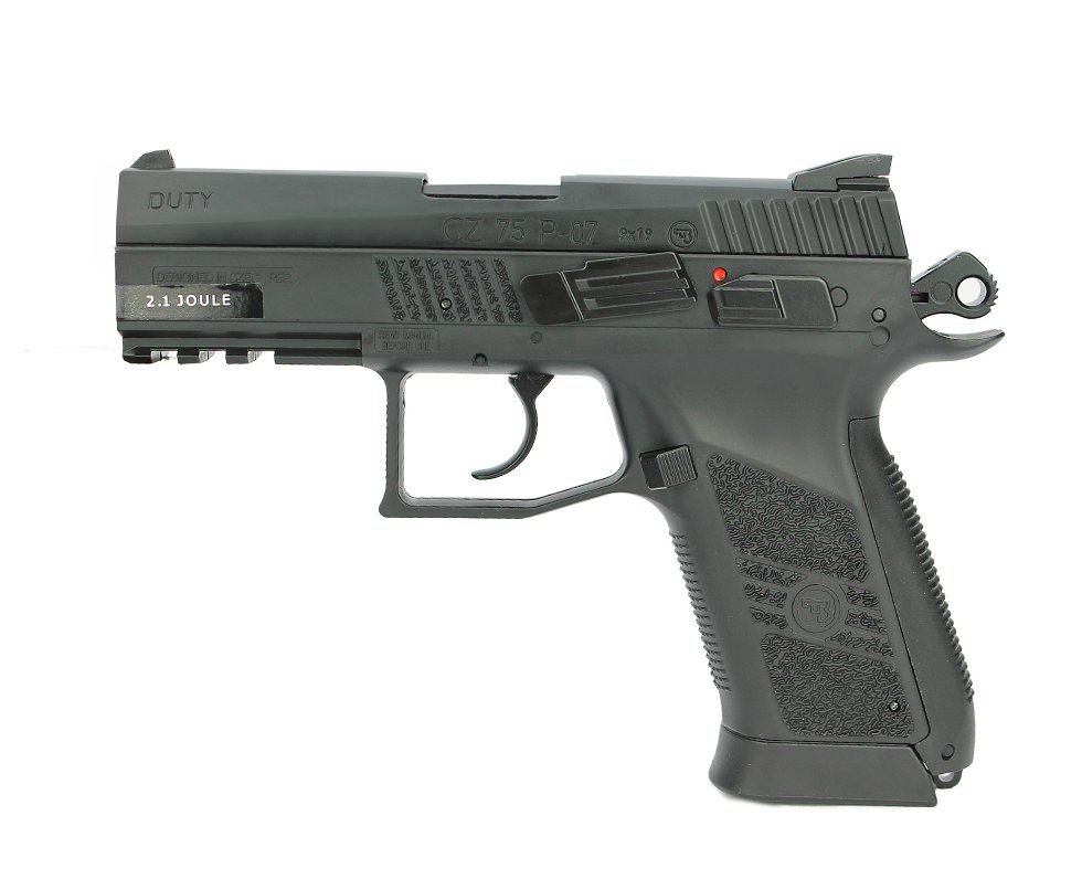 Pistola De Pressão Gas Co2 Cz 75 P-07 Duty Blowback 4,5mm Asg