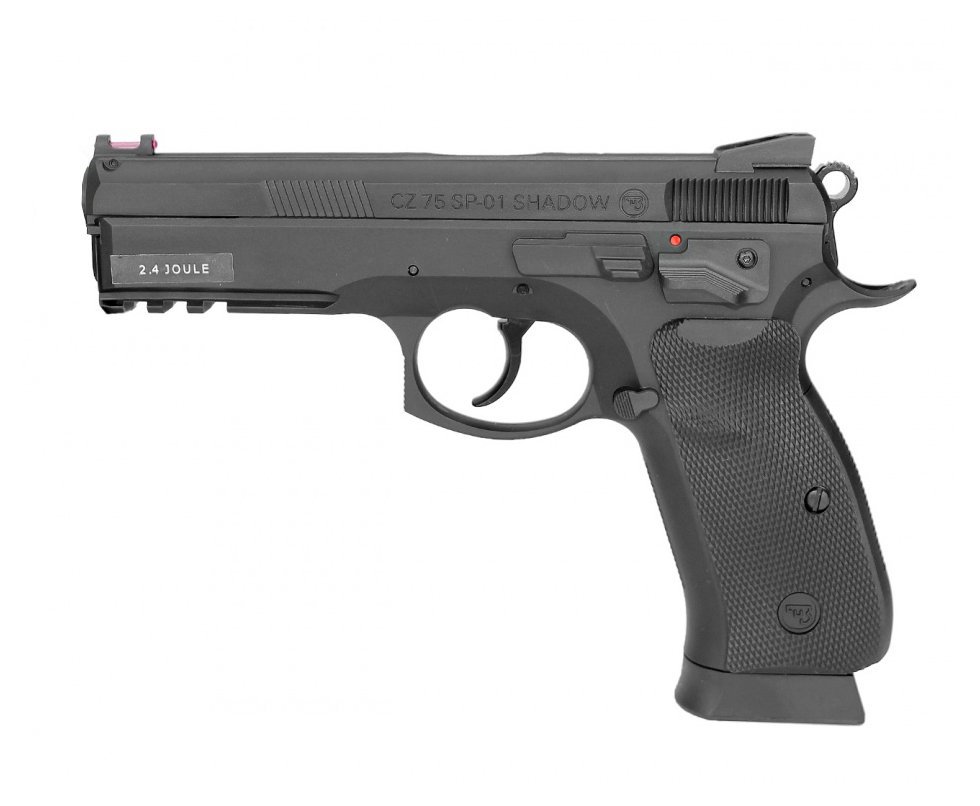 Pistola De Pressão Gás CO2 CZ 75 SP-01 Shadow 4,5mm 2,4j Licenciada ASG